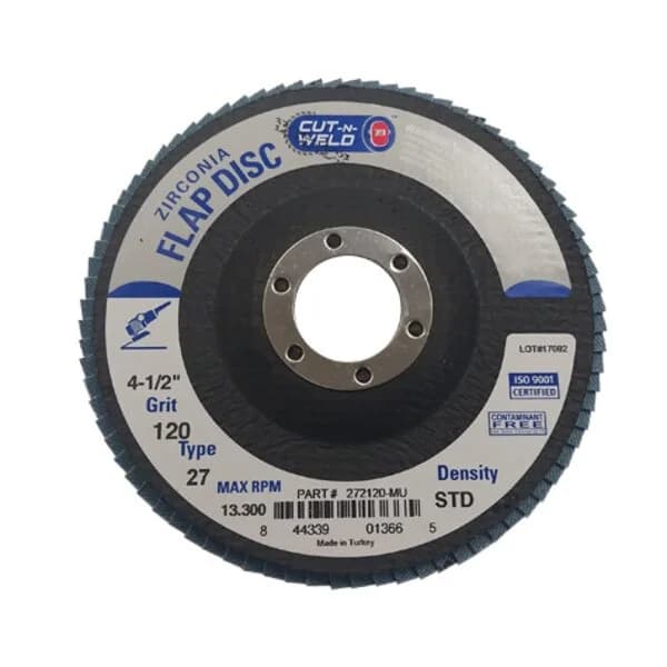 CNW - T27 4.5" Flap Disc Grit 120 Standard
