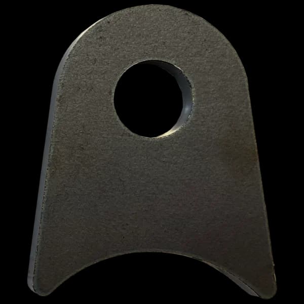 Triangular Radius Surface Mount Tab - 2" X 2.41" X 3/16" with 1.19" Radius - 0.63" Hole
