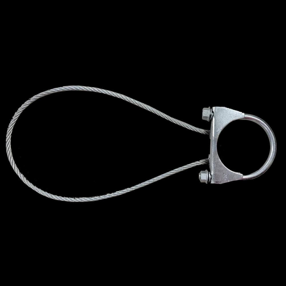 2-7/8" Adjustable Gate Loop with U-Bolt - Zinc