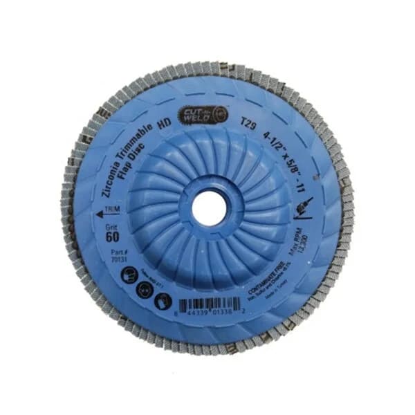 CNW - Trim. T29 4.5" Flap Disc, High Density, Grit 60
