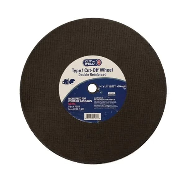 CNW - T1 High Speed Cut-Off Wheel for Gas Saw 14" x 1/8" x 20mm