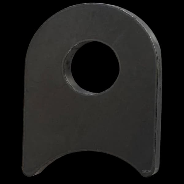 Radius Surface Mount Tab - 1.58" X 2.10" X 3/16" with 0.83" Radius - 0.63" Hole