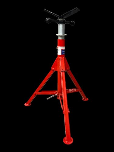 Folding Pipe Stand with Carry Handles & Double Key Locking System