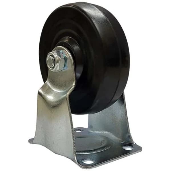 Rigid Rubber Wheel Caster 4"
