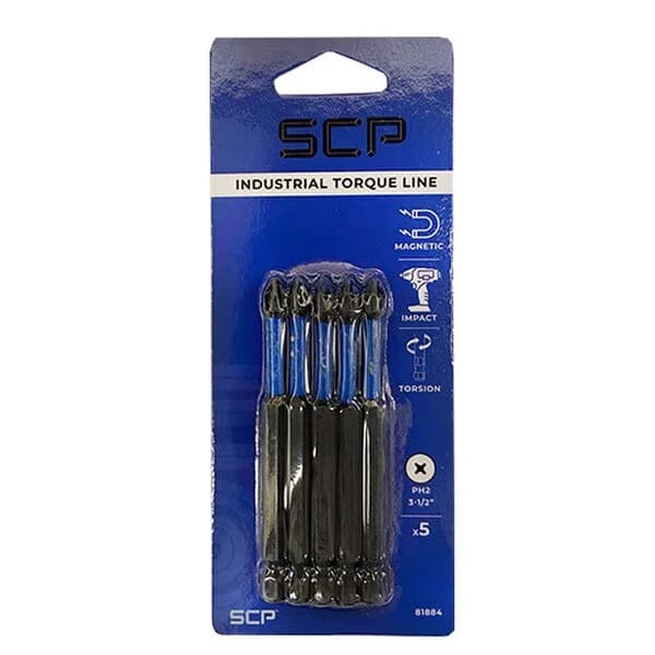 Impact #2 Phillips 3-1/2" Insert Bits (5/Pack)