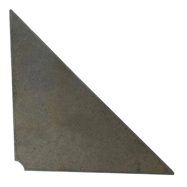 Triangular Die Cut 6" X 6" X 3/8" with Weld Notches