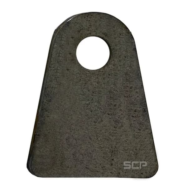 Triangular Flat Surface Mount Tab - 2" X 2.61" X 3/16" With 0.53" Hole