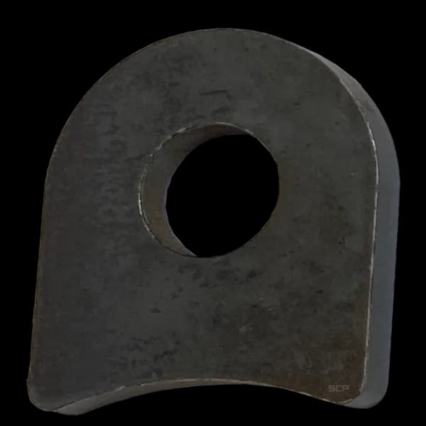 Radius Surface Mount Tab - 1.31" X 1.51" X 3/16" with 1.44" Radius - 0.53" Hole