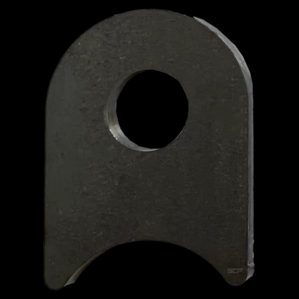 Radius Surface Mount Tab - 1.58" X 2.15" X 3/16" with 0.75" Radius - 0.63" Hole