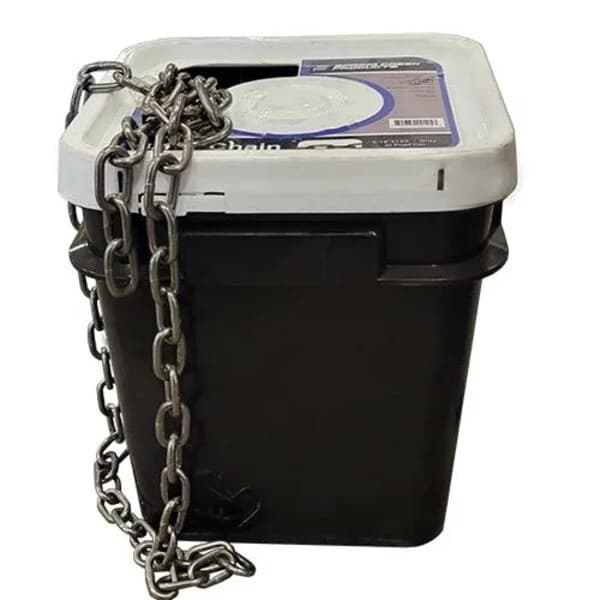Square Pail of 3/16" Bare Chain - 150FT