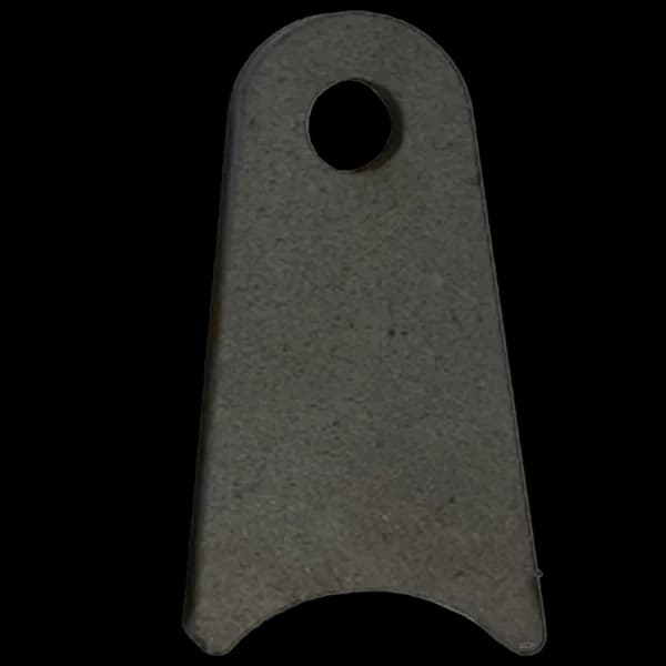 Triangular Radius Surface Mount Tab - 1.50" X 2.77" X 3/16" with 0.83" Radius - 0.40" Hole