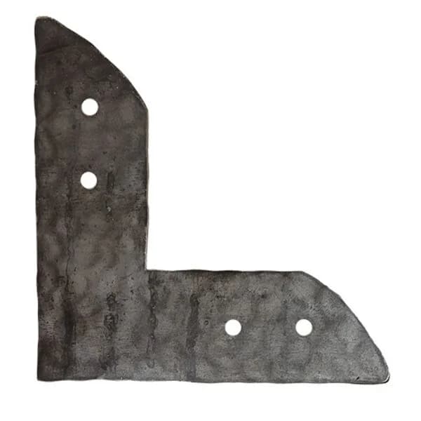 Italian Iron "L" Plate 8-1/4" x 8-3/8" Hammered