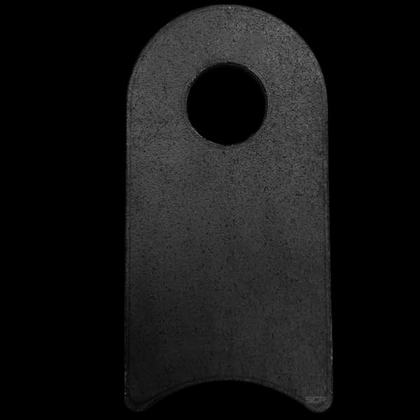 Radius Surface Mount Tab - 1.31" X 2.60" X 3/16" with 0.83" Radius - 0.53" Hole