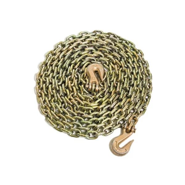 Grade 70 3/8" Transport/Tow Chain with Hooks