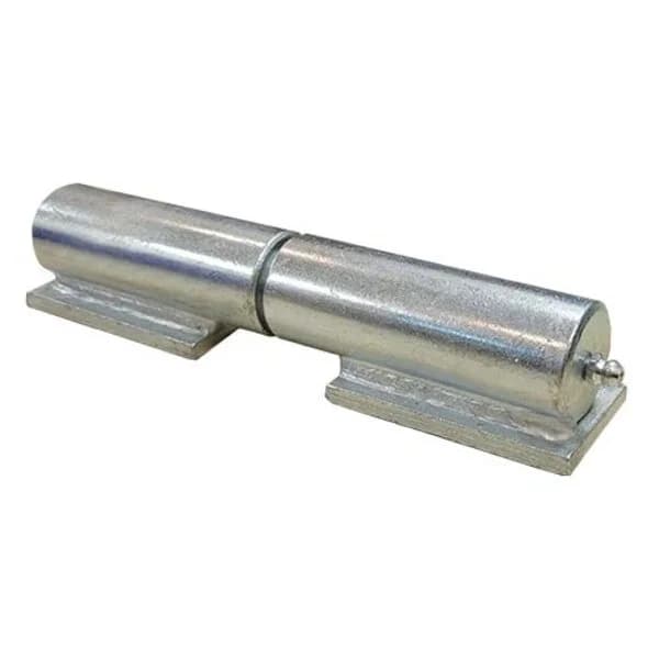 Barrel Hinge with Plate & Grease Zerk 7" - Zinc