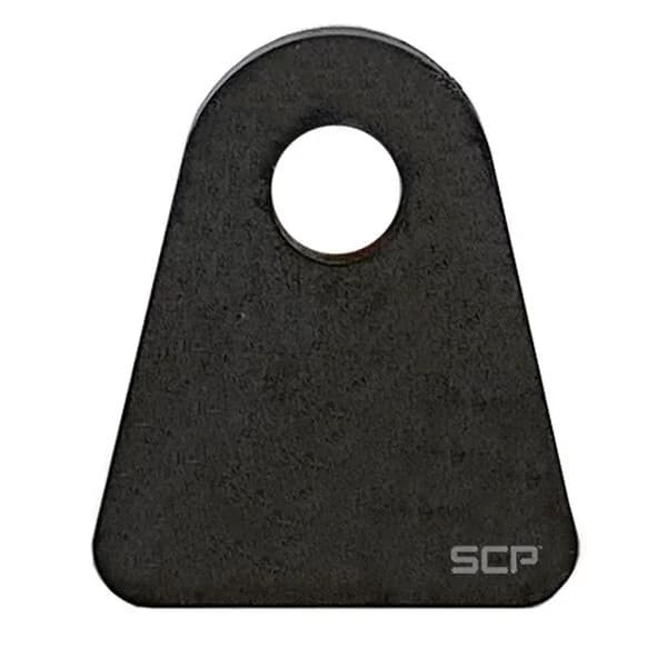 Triangular Flat Surface Mount Tab - 1.50" X 1.75" X 3/16" With 0.40" Hole