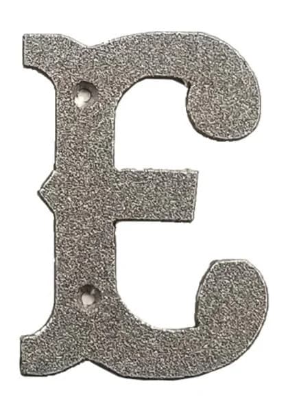 Western Letter 'E' with Holes