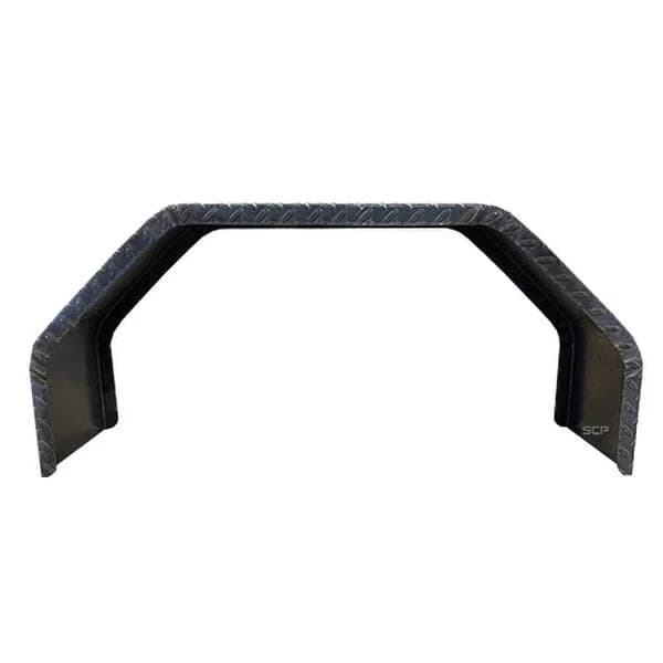 Diamond Plate Single Fender Double Broke 34"X9-1/4X15" 14ga