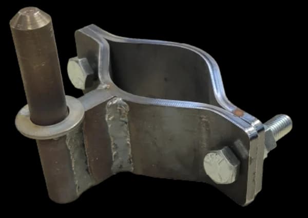 Male 2-3/8" Bolt On Gate Hinge with 11/16" Pin