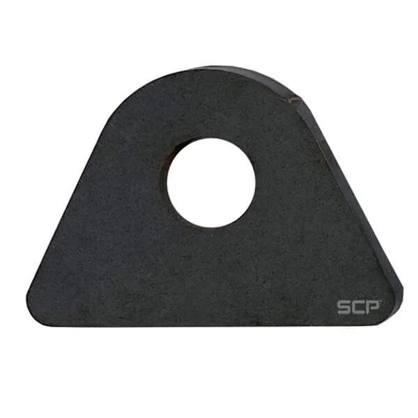 Triangular Flat Surface Mount Tab - 2.50" X 1.79" X 3/16" With 0.63" Hole