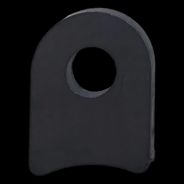 Radius Surface Mount Tab - 1" X 1.33" X 3/16" with 0.95" Radius - 0.40" Hole