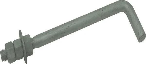 Anchor Bolt Gr5 90 Deg 3/4" x 12" x 3"- 4" Thread