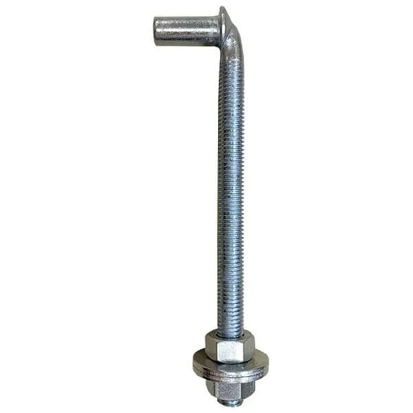 5/8"X8" Zinc J Bolt-2 Washers/Nuts