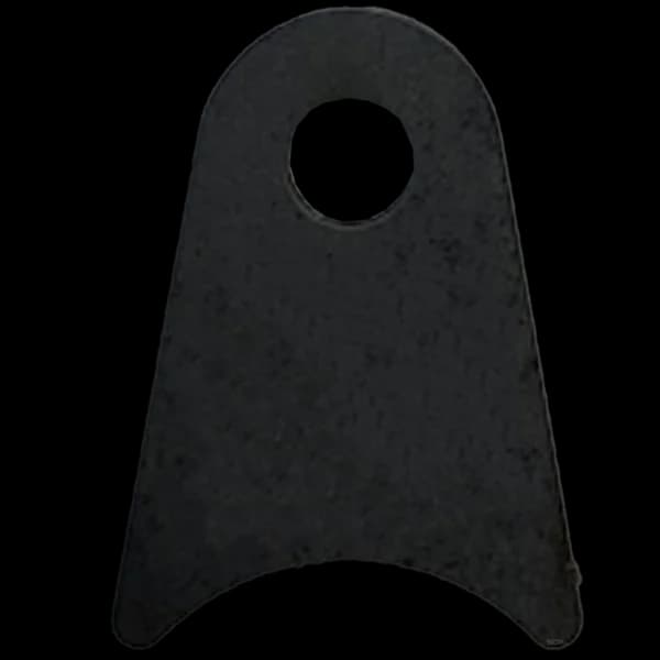 Triangular Radius Surface Mount Tab - 1.50" X 2.02" X 3/16" with 0.83" Radius - 0.40" Hole