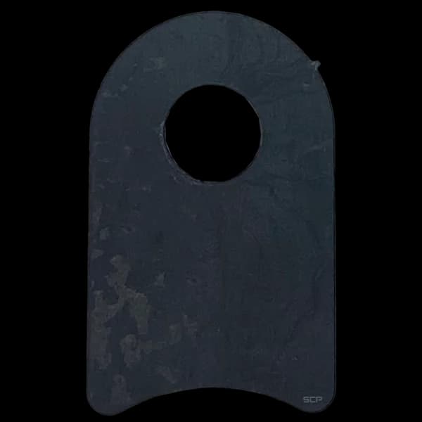 Radius Surface Mount Tab- 1" X 1.60" X 3/16" with 0.75" radius - 0.40" Hole