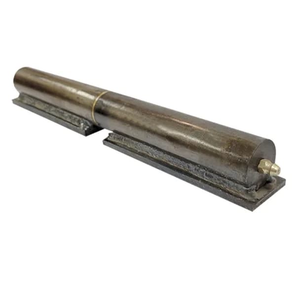 Round Hinge with Plate & Grease Zerk 10"