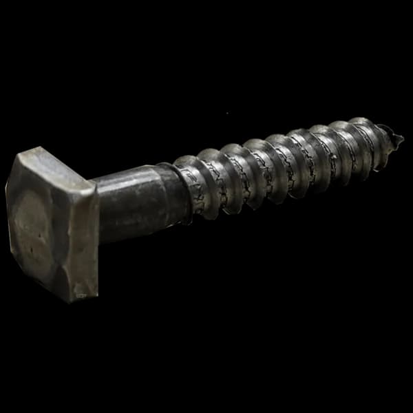 Hammered Square Head Lag - 1/4" X 1-1/2"
