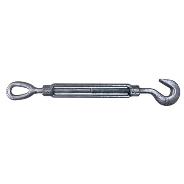 Turnbuckle Hook Eye 1/2" x 6" - HDG