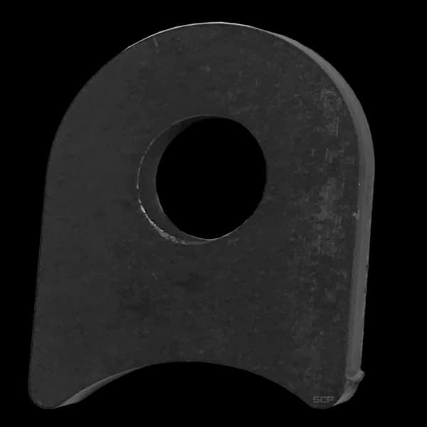 Radius Surface Mount Tab - 1.31" X 1.60" X 3/16" with 0.83" Radius - 0.53" Hole