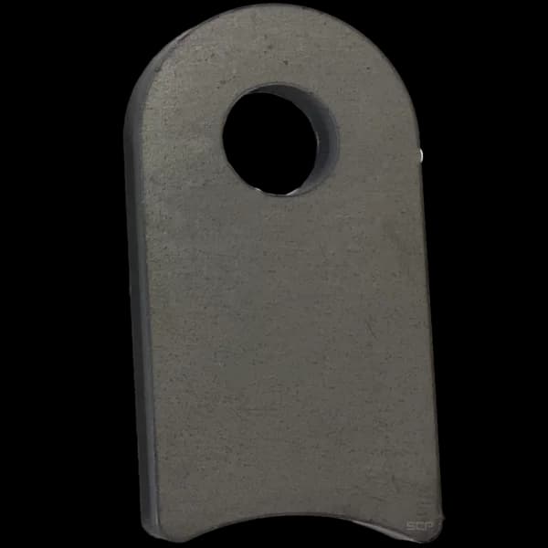 Radius Surface Mount Tab - 1.31" X 2.54" X 3/16" with 1.19" Radius - 0.53" Hole
