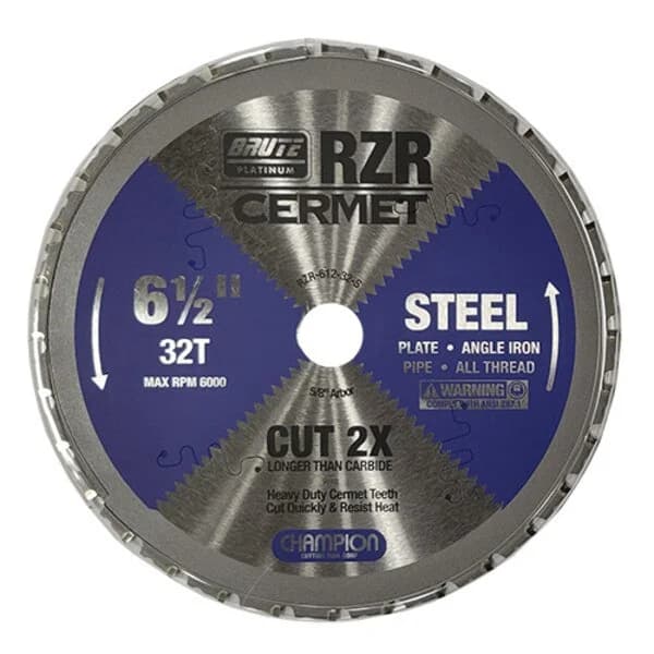 RZR Cermet Circular Saw 6-1/2" X 32 Teeth X 5/8"