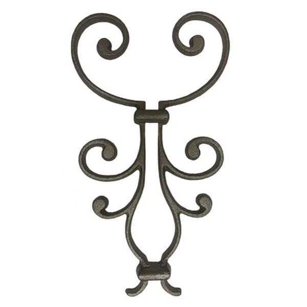 Cast Iron Scroll Picket Single - 1/2" X 13" X 7"