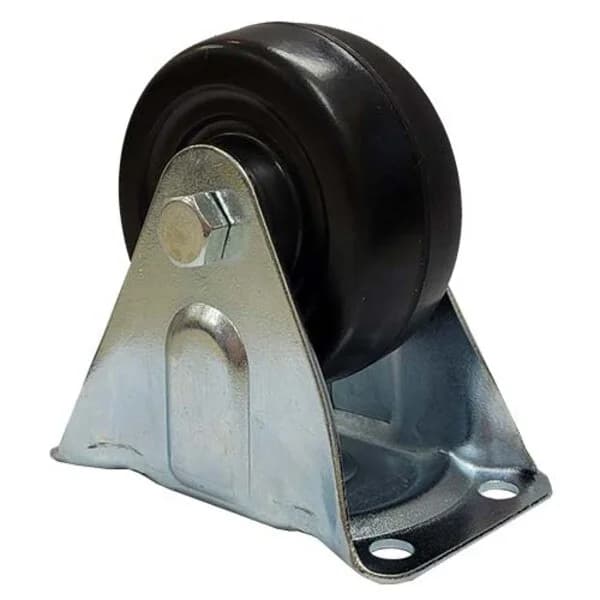 Rigid Rubber Wheel Caster 3"