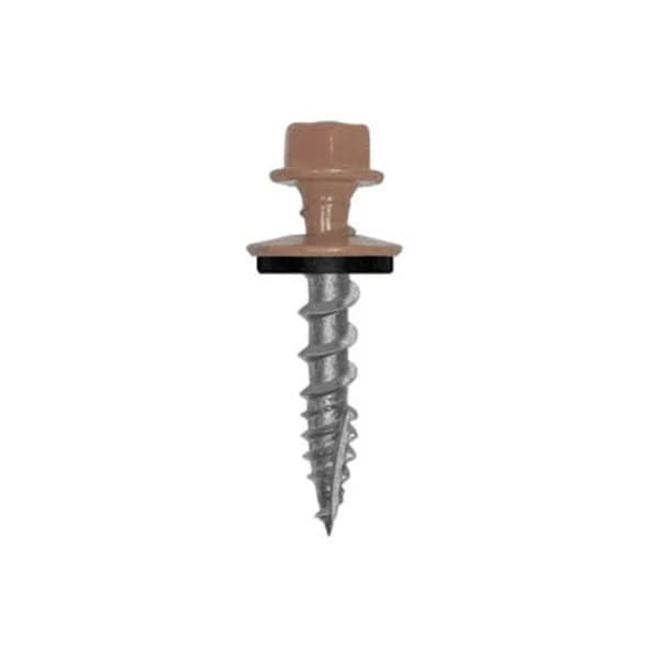 Metal to Wood Screw, Type 17, 10 x 1-1/2" Mocha Tan