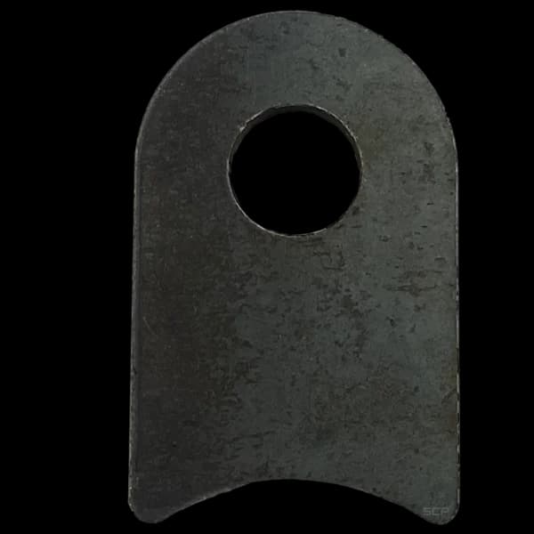 Radius Surface Mount Tab - 1.31" X 2.07" X 3/16" with 0.95" Radius - 0.53" Hole