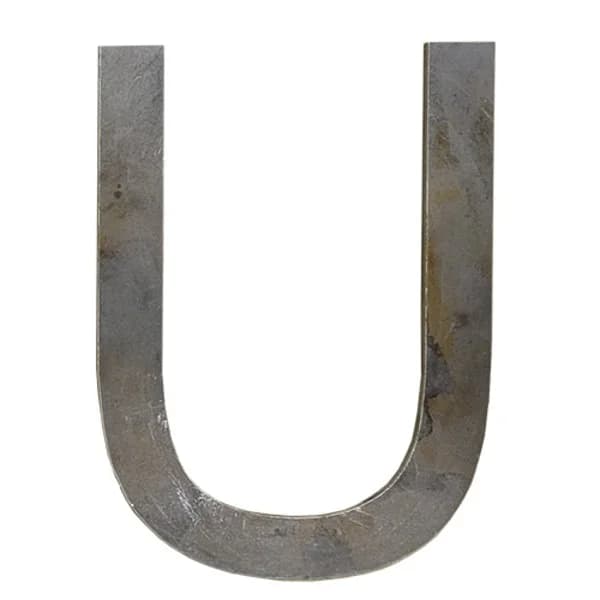 Laser Cut Letter 'U' 3/16" X 8" Tall