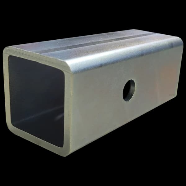 2-1/2" to 2" Square Receiver Tube with 6" Shank Zinc