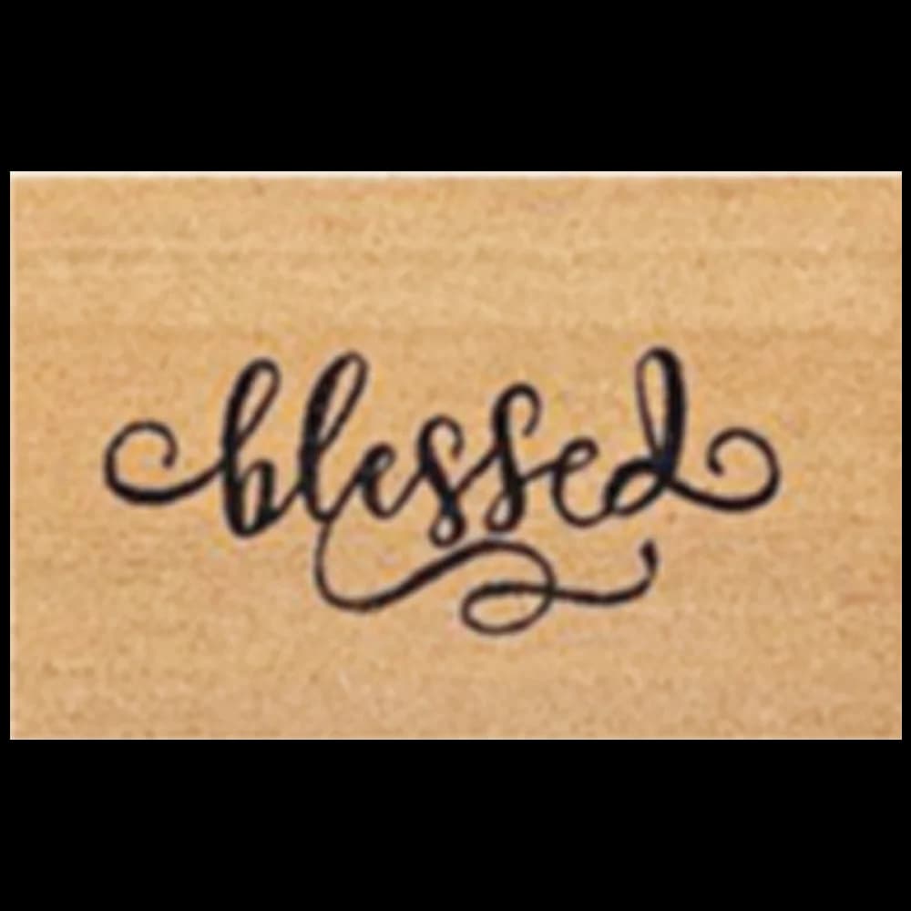 "Blessed" Door Mat #09 - 28" X 18"