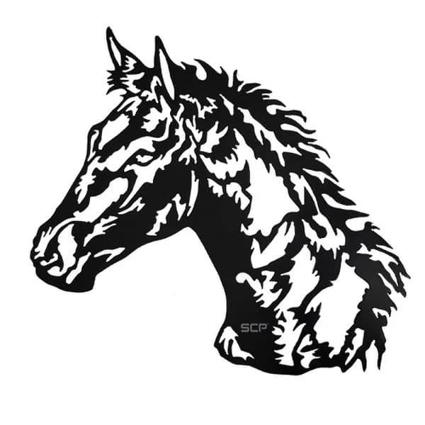 Metal Art - Horse Head 18" X 17" X 11GA