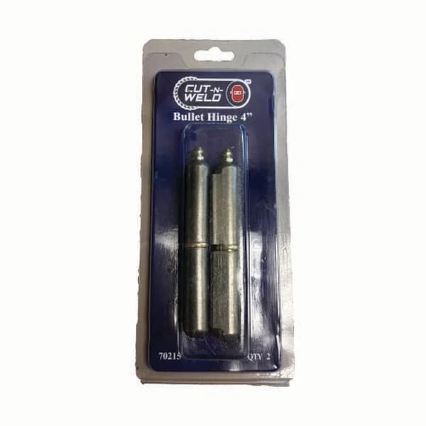 4" Bullet Hinge with Washer & Grease Zerk - 2 Pack