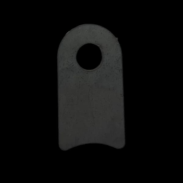Radius Surface Mount Tab - 1" X 1.84" X 3/16" with 0.83" Radius - 0.40" Hole