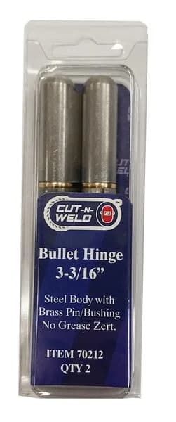 Bullet Hinge with Brass Pin & Bushing 3-3/16" - 2 Pack