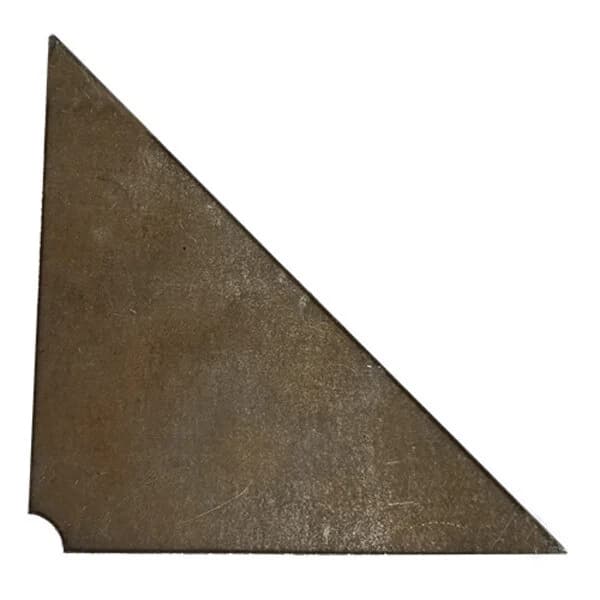 Triangular Die Cut 5-1/2" X 5-1/2" X 1/4" with Weld Notches
