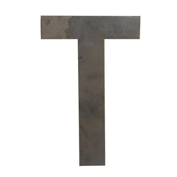 Laser Cut Letter 'T' 3/16" X 8" Tall