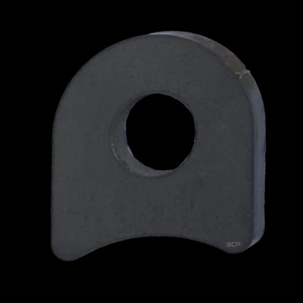Radius Surface Mount Tab - 1" X 1.10" X 3/16" with 0.75" Radius - 0.40" Hole