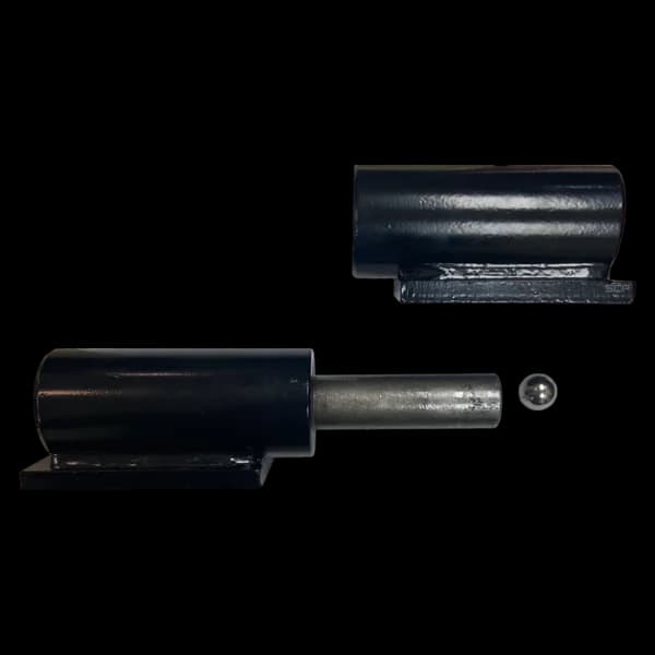 9" Barrel Hinge with Weld Plate
